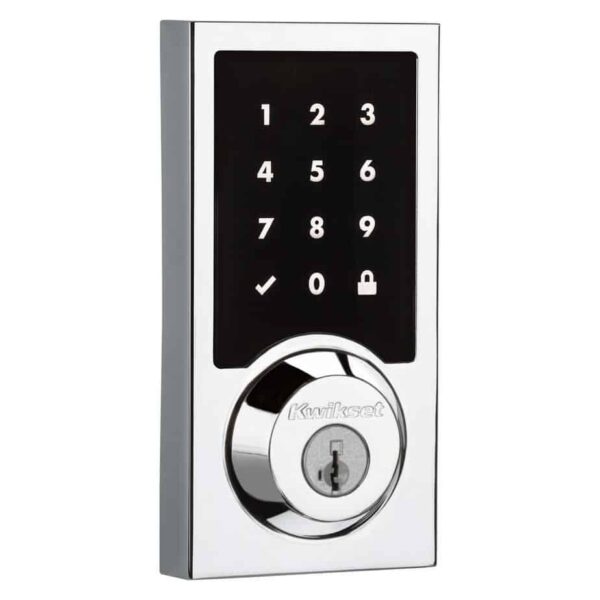 Contemporary Touchscreen Polished Chrome Lock