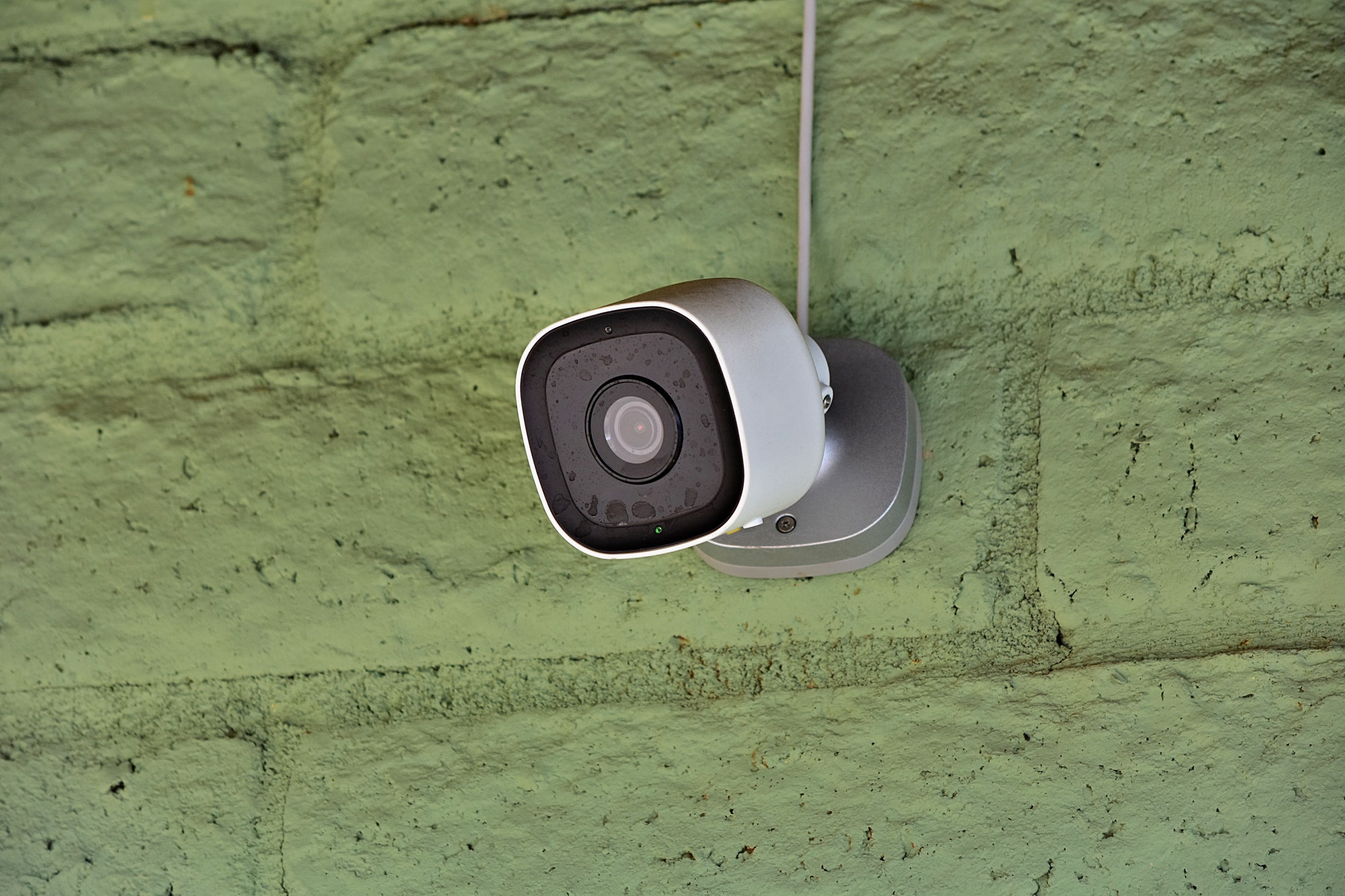 A home security camera
